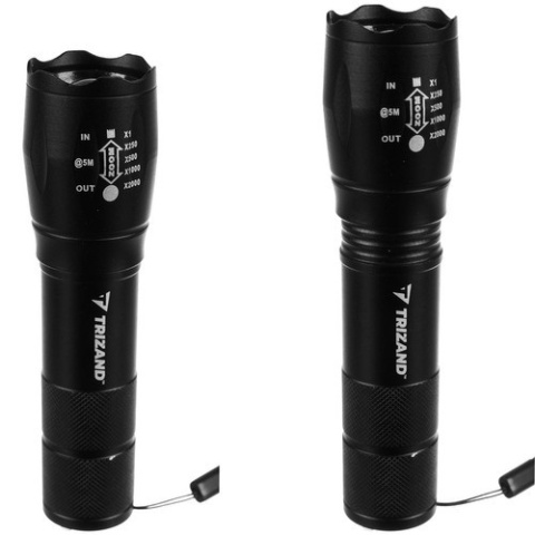 Latarka LED CREE 5W USB zoom power bank Trizand T6 L18368