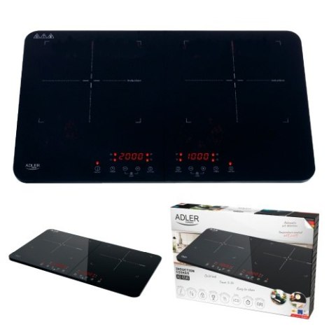 Adler Kuchenka Indukcyjna - dwupalnikowa