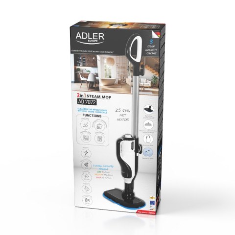 Adler Mop i myjka Parowa 2w1 - Zestaw Akcesoriów