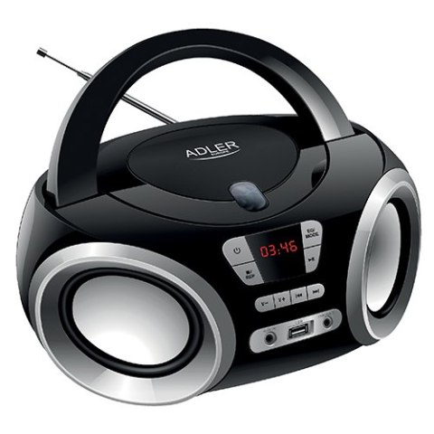 Adler Radio Boombox CD-MP3 | USB | FM Radio | AUX | Gniazdo słuchawkowe Adler Radio Boombox CD-MP3 | USB | FM Radio | AUX | Gniazdo słuchawkowe