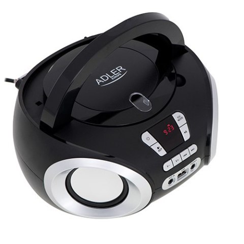 Adler Radio Boombox CD-MP3 | USB | FM Radio | AUX | Gniazdo słuchawkowe Adler Radio Boombox CD-MP3 | USB | FM Radio | AUX | Gniazdo słuchawkowe