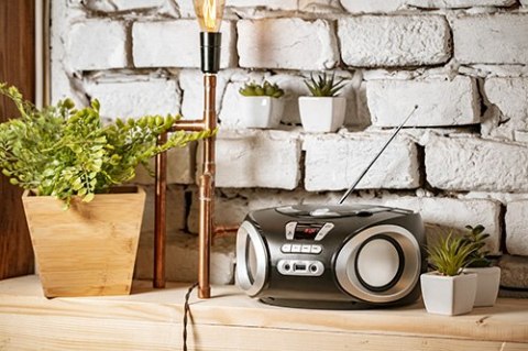 Adler Radio Boombox CD-MP3 | USB | FM Radio | AUX | Gniazdo słuchawkowe Adler Radio Boombox CD-MP3 | USB | FM Radio | AUX | Gniazdo słuchawkowe