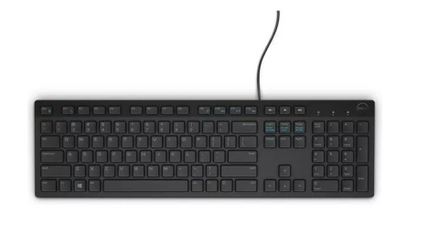 Klawiatura USA PL US QWERTY czarna slim Dell KB216