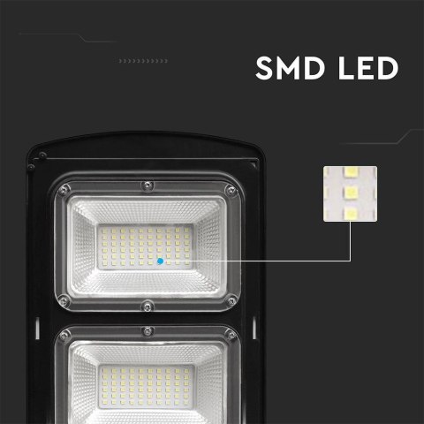 Naświetlacz Oprawa Uliczna LED Solarna V-TAC 8W Czarny VT-ST120W 6000K 1000lm Naświetlacz Oprawa Uliczna LED Solarna V-TAC 8W Czarny VT-ST120W 6000K 1000lm