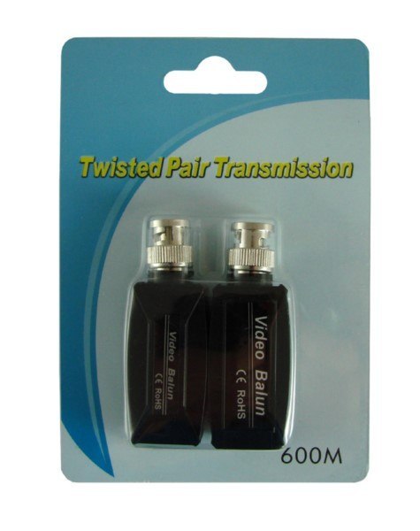 Transformator video pasywny BNC na przez RJ45 LAN do kamer 1 para