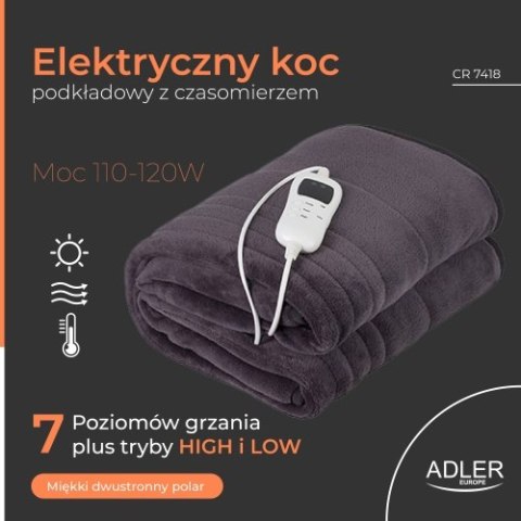 Camry Elektryczny koc nakładany z czasomierzem (1) super miękki