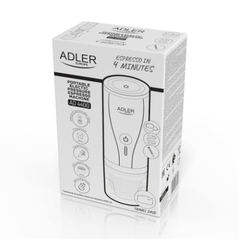 Adler Ekspres przenośny do kawy | Bateriia 7500mAh | Ciśnienie 20 BAR | Zasilanie USB