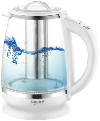 Camry Czajnik szklany 2,0 L z zaparzaczem oraz regulacją temp.| 60-100°C |