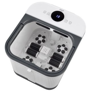 Adler Deluxe Hydromasażer do stóp z masażem mechanicznym | 4 rolki + 4 wałki | Podgrzewanie wody 48°C | 16,7 L |
