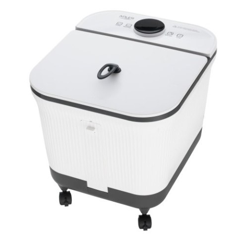 Adler Deluxe Hydromasażer do stóp z masażem mechanicznym | 4 rolki + 4 wałki | Podgrzewanie wody 48°C | 16,7 L |