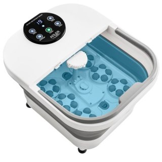 Adler Składany hydromasażer do stóp z masażem mechanicznym, podgrzewaniem wody i panelem LED