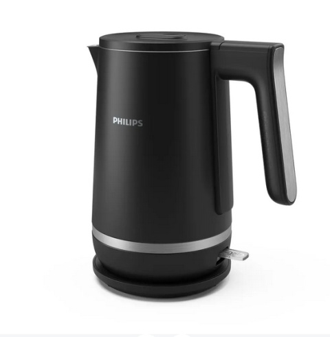 Czajnik stalowy 1,7 l z podwójną ścianką czarny Philips HD9395/90
