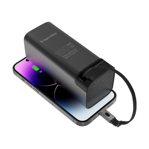 PowerBank Kruger&Matz 20000 mAh Li-ion 100W z funkcją QC oraz PD