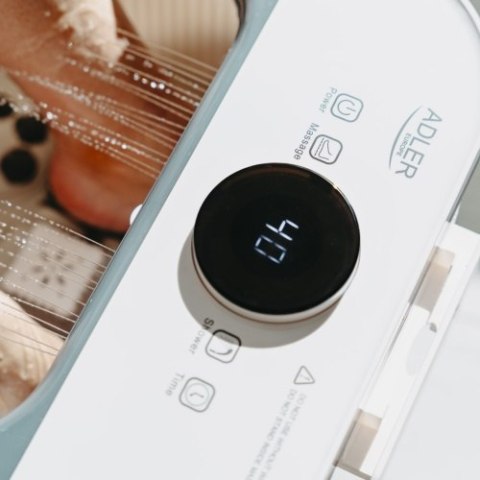 Adler Deluxe Hydromasażer do stóp z masażem mechanicznym | 4 rolki + 4 wałki | Podgrzewanie wody 48°C | 16,7 L |