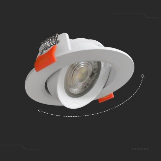 Oczko LED V-TAC 7W białe downlight 3w1 VT-2707CCT 3000K-4000K-6500K 510lm