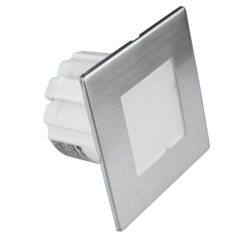 Oprawa LED schodowa, kwadratowa, srebrna DPM