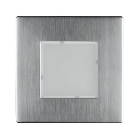 Oprawa LED schodowa, kwadratowa, srebrna DPM