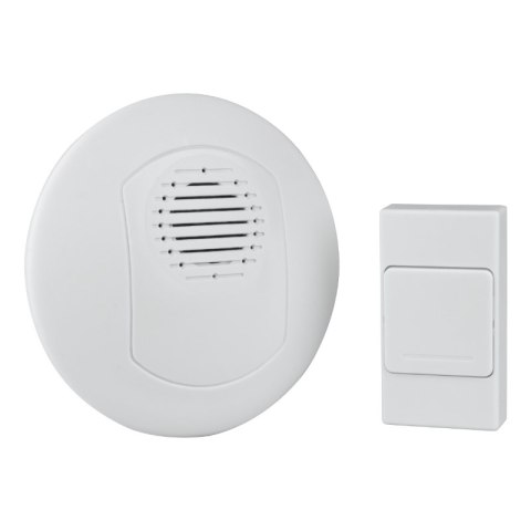 Dzwonek bezprzewodowy bateryjny, biały BRAK MARKI