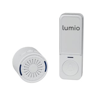 Dzwonek bezprzewodowy kinetyczny, odbiornik AC 230 V, biały, LUMIO