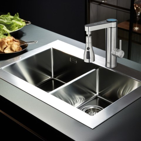 Perlator do baterii z przegubem, nikiel, XL1078N, Noveen NOVEEN