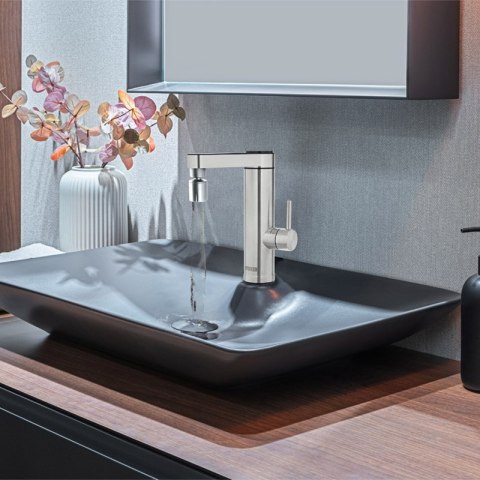 Perlator do baterii, krótki, nikiel, XL1030, Noveen