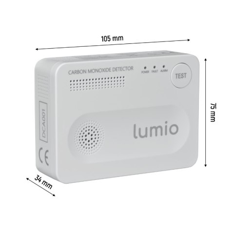 Czujnik czadu, autonomiczny, bateryjny, LUMIO