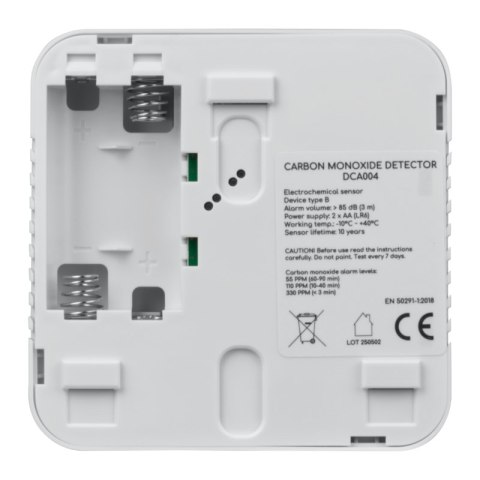 Czujnik czadu z wyświetlaczem, bateryjny, LUMIO