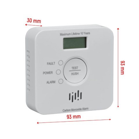 Czujnik czadu z wyświetlaczem, bateryjny, LUMIO