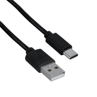Przewód USB A - C, czarny, 2 m