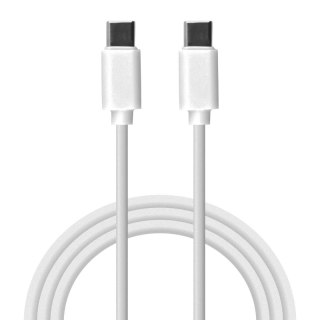 Przewód USB C - C, biały, 1 m