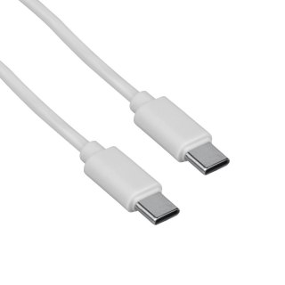 Przewód USB C - C, biały, 2 m