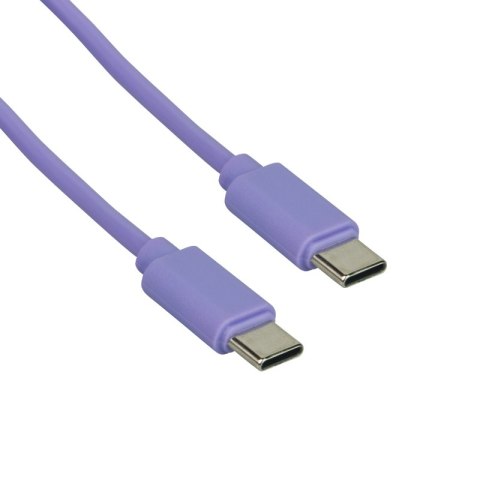 Przewód USB C - C, fioletowy, 1 m