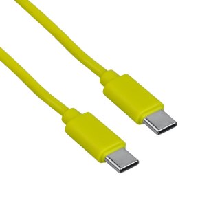 Przewód USB C - C, żółty, 1 m