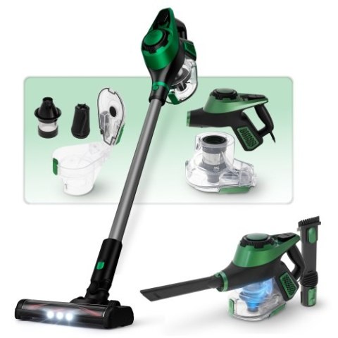 Adler Odkurzacz pionowy przewodowy z elektroszczotką LED | Siła ssania 15 000 Pa | Filtr HEPA 13