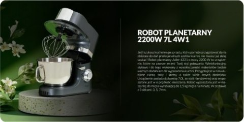 Adler Robot planetarny 2200W 7L 4w1