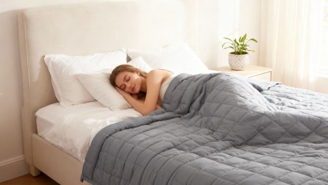 Kołdra obciążeniowa, koc sensoryczny dla dzieci i dorosłych, 150x200CM 9KG