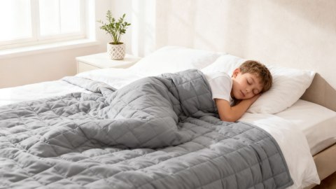 Kołdra obciążeniowa, koc sensoryczny dla dzieci i dorosłych, 150x200CM 9KG