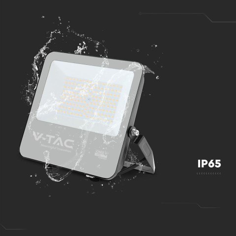 Projektor LED V-TAC CREE CHIP 100W 135lm/W czarna obudowa przewód 1m IP65 VT-44101 4000K 11480lm 6 lat gwarancji