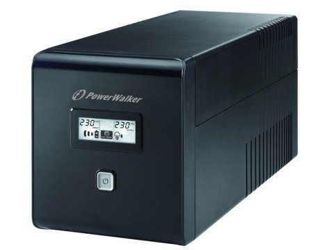 UPS POWERWALKER LINE-INTERACTIVE 1000VA 2X SCHUKO + 2X IEC C13, RJ11/RJ45 IN/OUT, USB, LCD