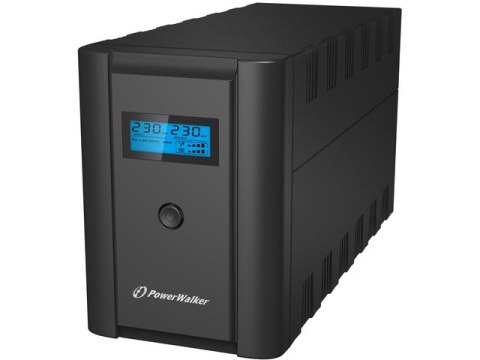 UPS POWERWALKER LINE-INTERACTIVE 2200VA 2X 230V PL + 2X IEC C13, RJ11/RJ45 IN/OUT, USB, LCD