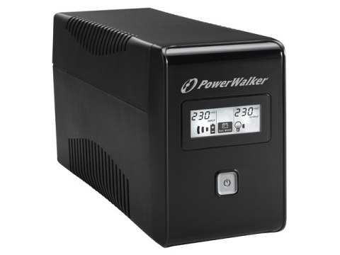 UPS POWERWALKER LINE-INTERACTIVE 850VA 2X SCHUKO OUT, RJ11 IN/OUT, USB, LCD