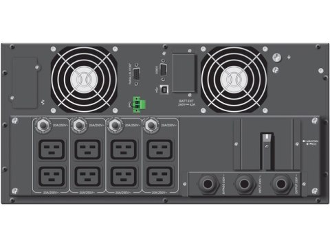 UPS RACK 19" POWERWALKER ON-LINE 10000VA 8X IEC C19, TERMINAL OUT, USB/RS-232, LCD