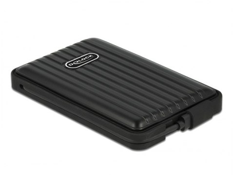 OBUDOWA HDD/SSD ZEWNĘTRZNA DELOCK SATA 2.5" USB-C 3.1 IP66 CZARNA OBUDOWA HDD/SSD ZEWNĘTRZNA DELOCK SATA 2.5" USB-C 3.1 IP66 CZARNA