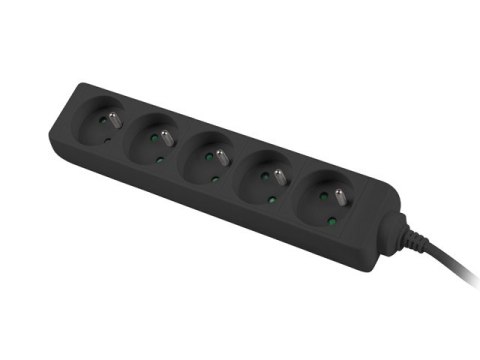 LISTWA PRZEDŁUŻACZ LANBERG 1.5M 5X 230V PL KABEL WYKONANY Z PEŁNEJ MIEDZI CZARNA LISTWA PRZEDŁUŻACZ LANBERG 1.5M 5X 230V PL KABEL WYKONANY Z PEŁNEJ MIEDZI CZARNA