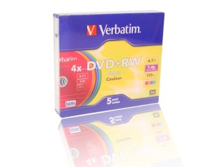 DVD+RW VERBATIM COLOR 4.7GB X4 (SLIM 5)