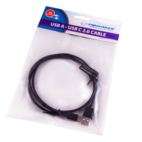Esperanza przewód USB 2.0, kabel wtyk USB typ A - wtyk USB typ C 1m Esperanza przewód USB 2.0, kabel wtyk USB typ A - wtyk USB typ C 1m