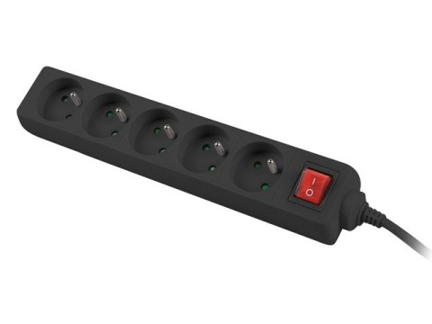 LISTWA PRZEDŁUŻACZ LANBERG 1.5M 5X 230V PL Z WYŁĄCZNIKIEM KABEL WYKONANY Z PEŁNEJ MIEDZI CZARNA LISTWA PRZEDŁUŻACZ LANBERG 1.5M 5X 230V PL Z WYŁĄCZNIKIEM KABEL WYKONANY Z PEŁNEJ MIEDZI CZARNA