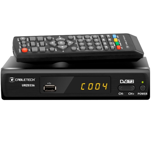 Cabletech Tuner, dekoder do telewizji naziemnej DVB-T2 z obsługą internetu Cabletech Tuner, dekoder do telewizji naziemnej DVB-T2 z obsługą internetu