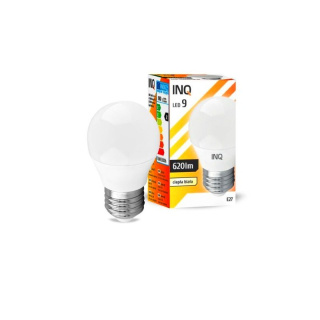 INQ żarówka lampa LED 7W E27 3000K 620LM mała kulka ciepło biała