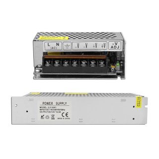 Zasilacz LED 12V 12.5A 150W IP20 modułowy, impulsowy, open frame